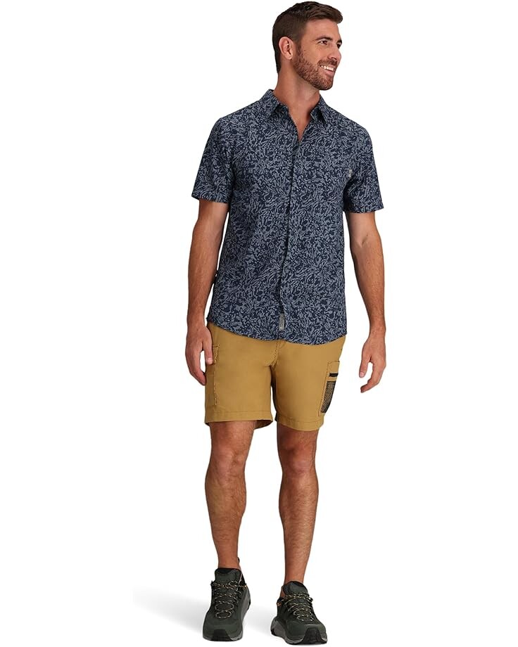 

Рубашка Royal Robbins Amp Lite Printed, цвет Deep Blue Fortuna Print