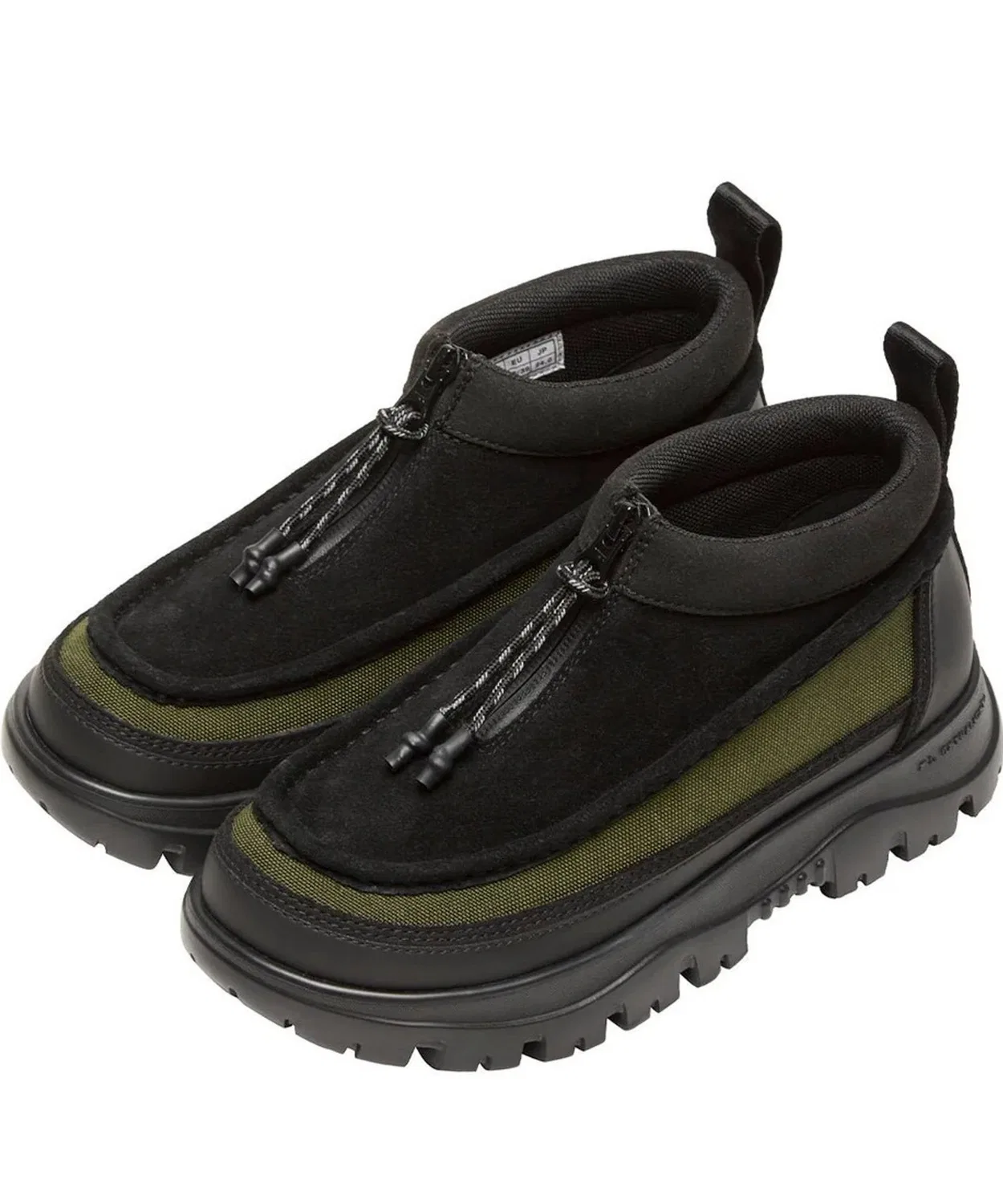 Ботинки мокасины SHAKA ZIP MOCCASIN BOOTIE EX на молнии, чёрные — фото 4