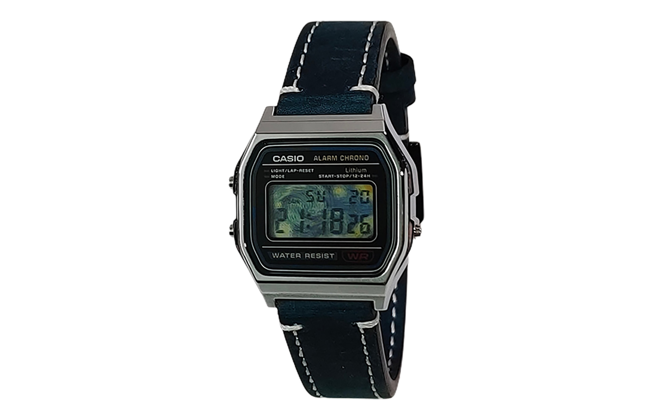 

CASIO Часы Retrofit Series Quartz Movement Leather Strap Watch Unisex Blue Dial