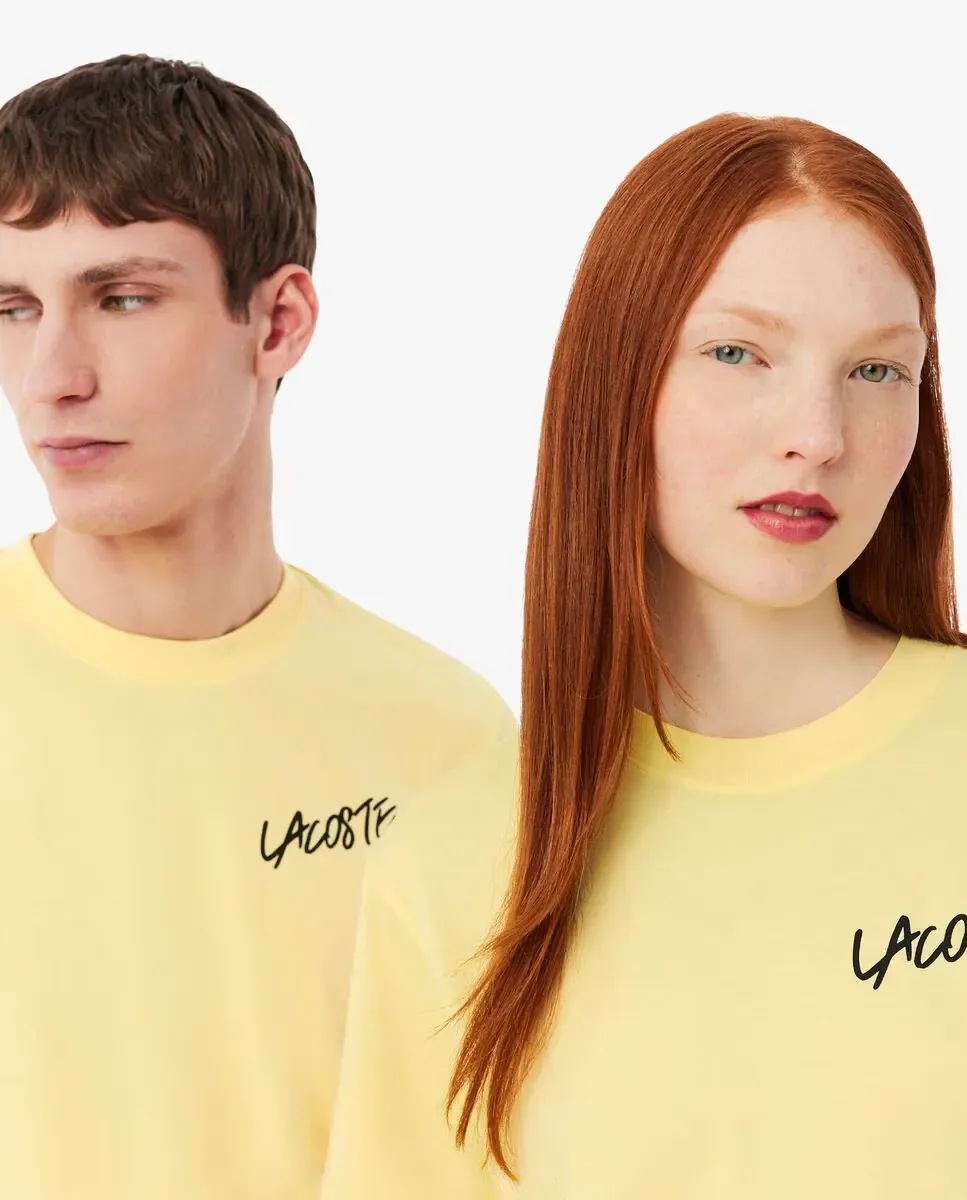 Мужская футболка с коротким рукавом Lacoste, желтый — фото 3