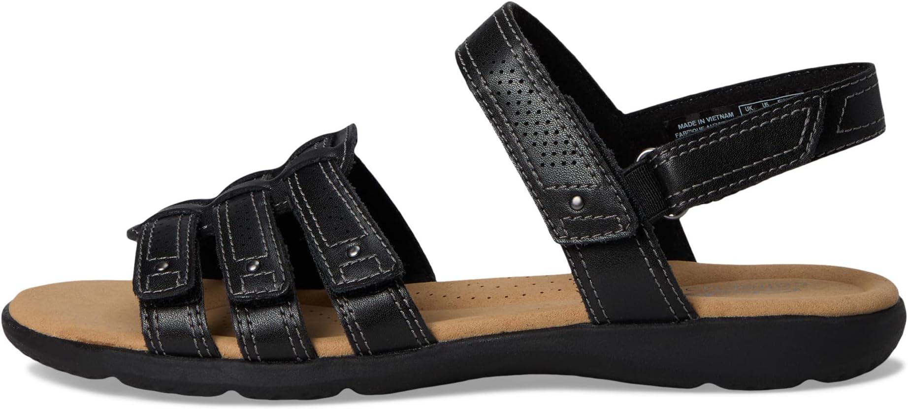 Сандалии Clarks Women's Elizabelle Kay, Black Leather — фото 4