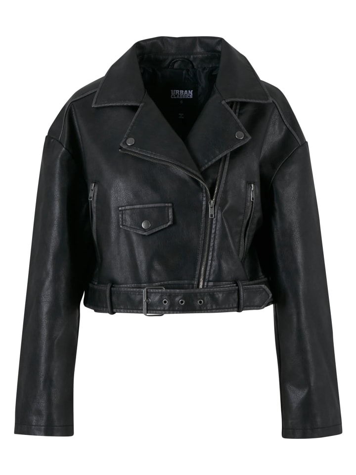 

Кожаная куртка Urban Classics, черный