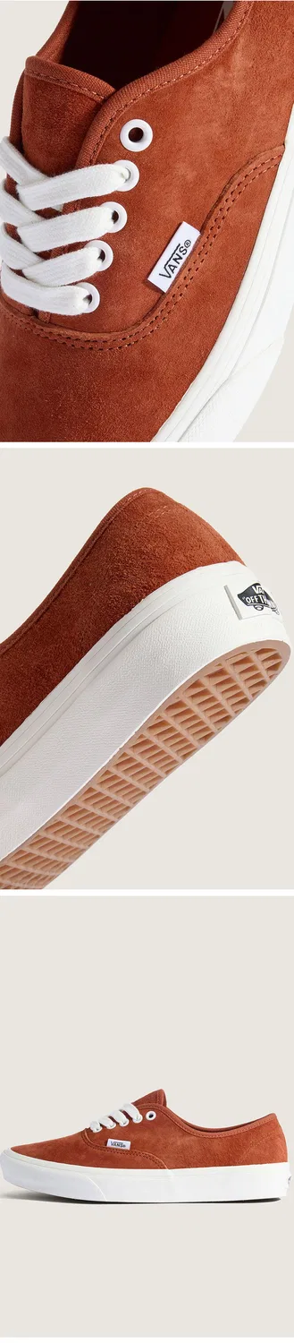 Мужские низкие кеды Authentic из замши Burnt Orange от Vans — фото 3