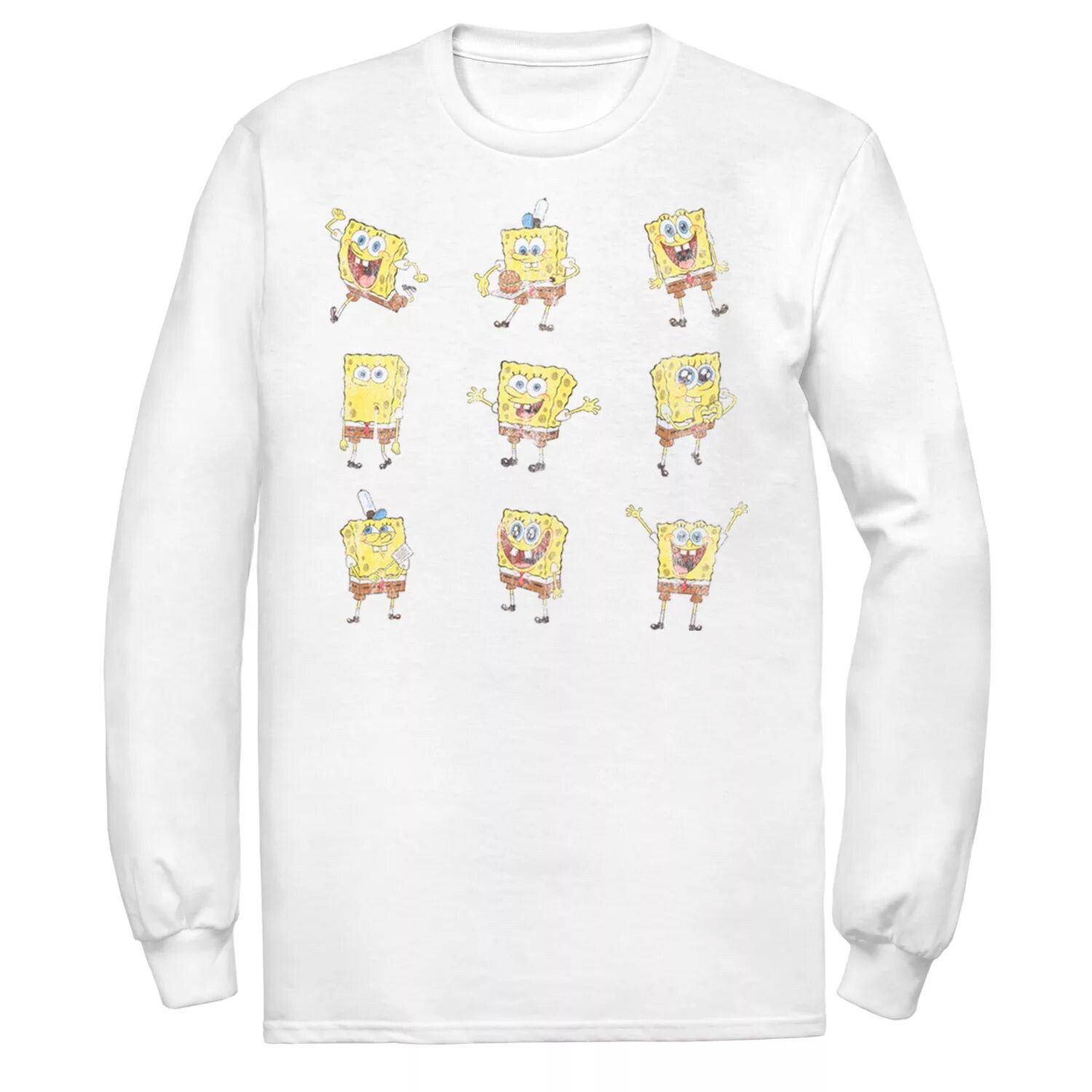 

Мужская футболка Happy Poses Sponge Bob SquarePants Nickelodeon