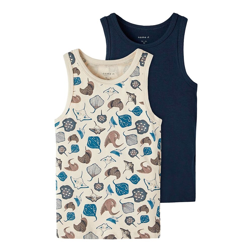 

Футболка Name It Dark Sapphire Rays Base Layer 2 шт, разноцветный