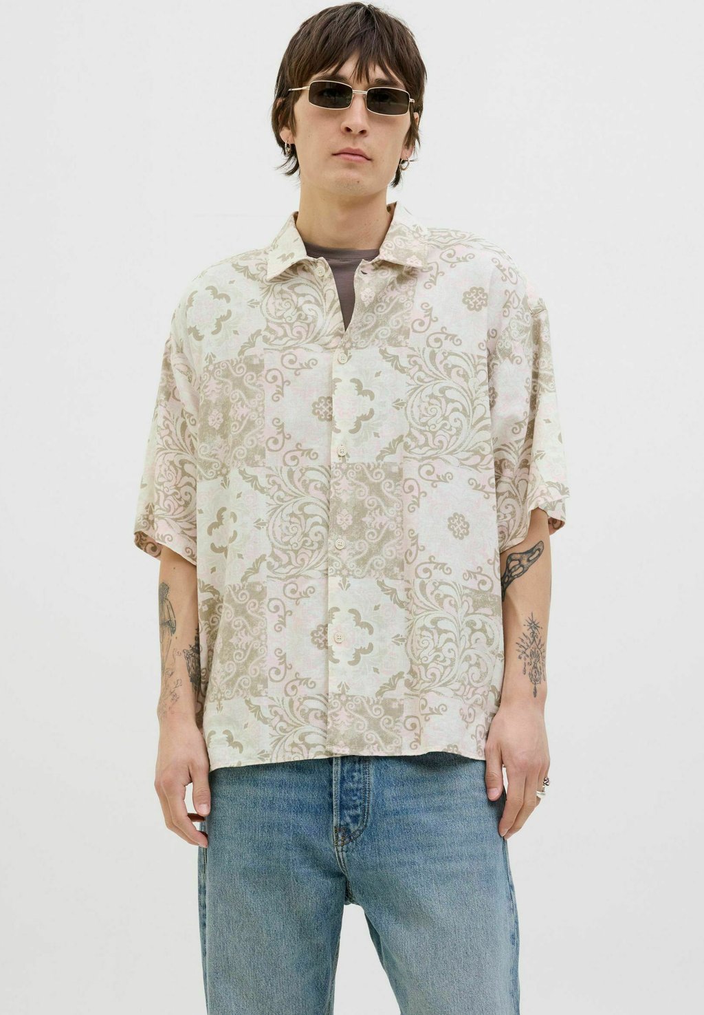 

Рубашка WIDE FIT Jack & Jones, розовый