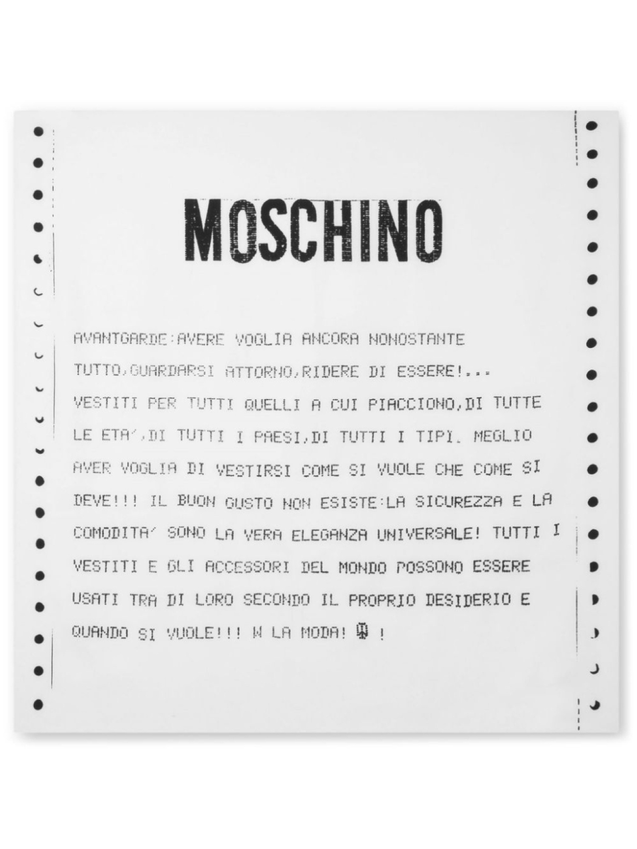 

Шарф с логотипом Moschino, белый