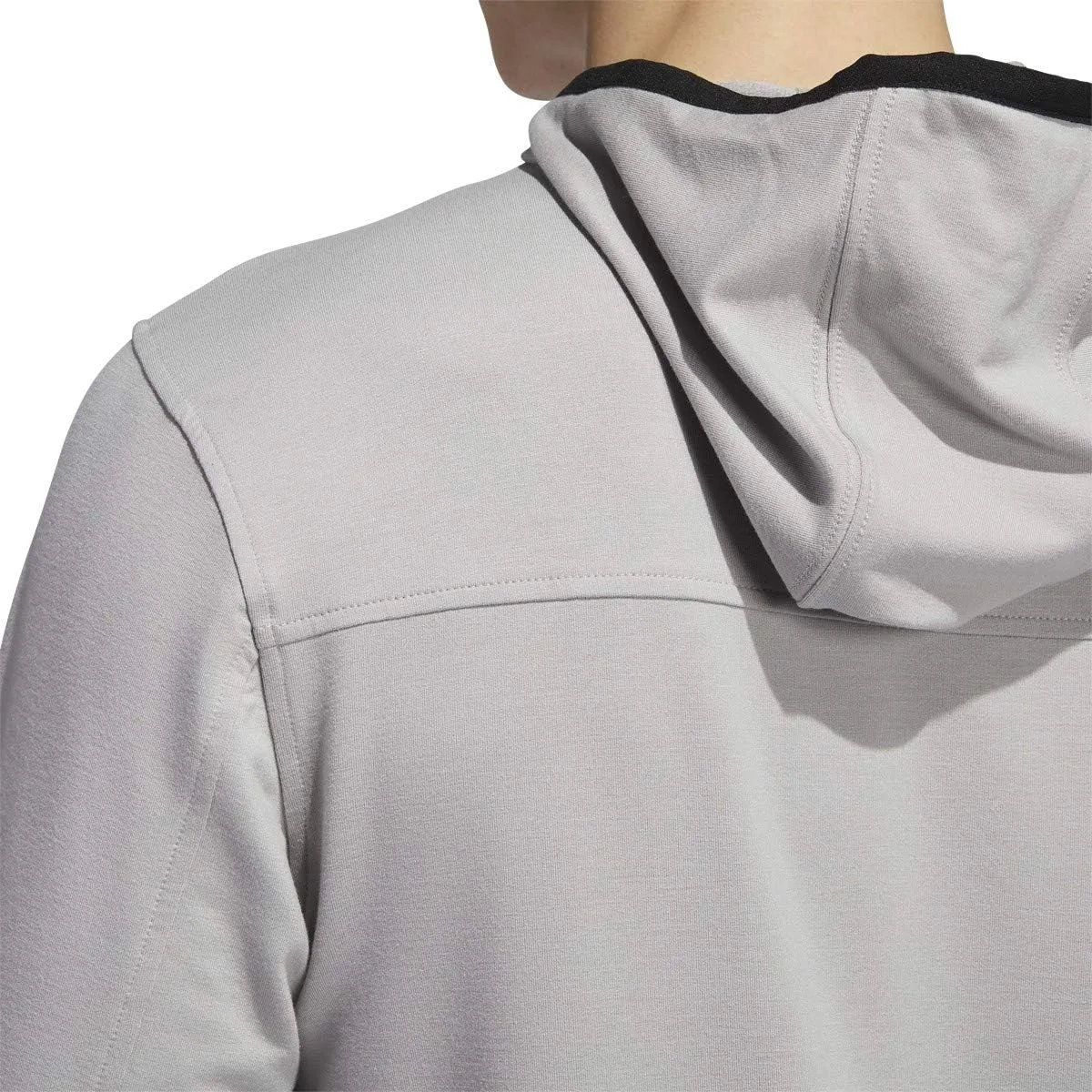 Толстовка Adidas male city studio fleece с капюшоном на молнии, серый — фото 3