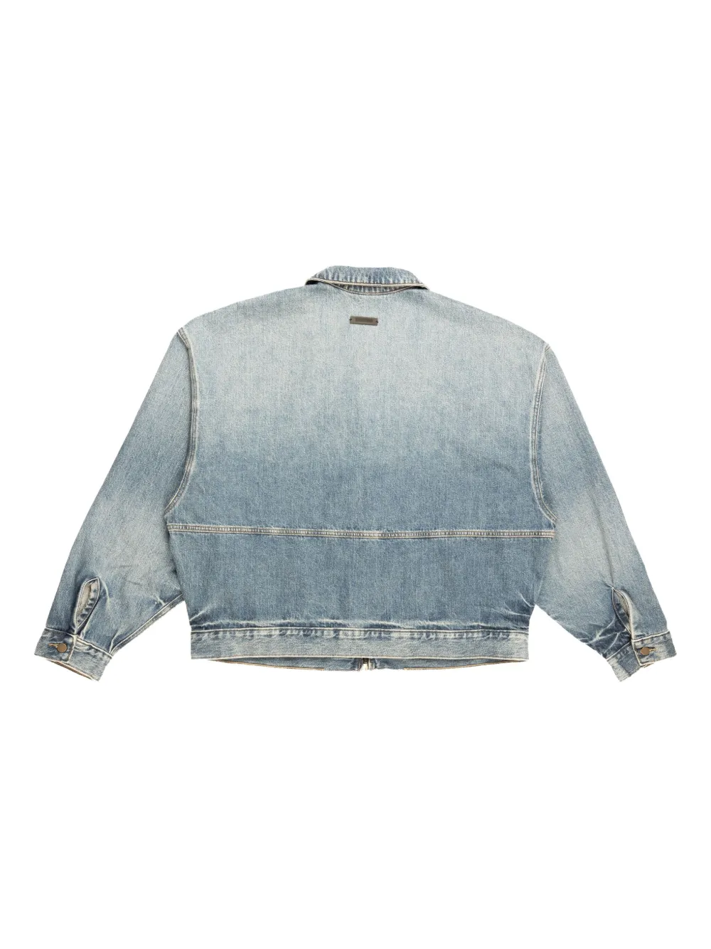 Джинсовая куртка на молнии FEAR OF GOD ESSENTIALS, синий — фото 2