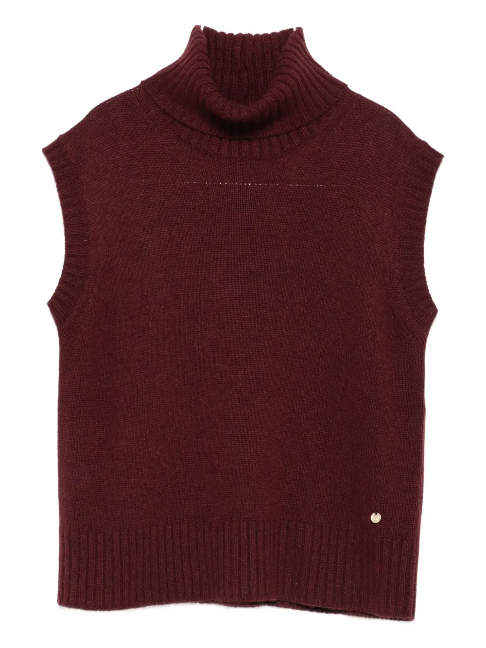 

Свитер без рукавов с высоким воротником Niu, красный