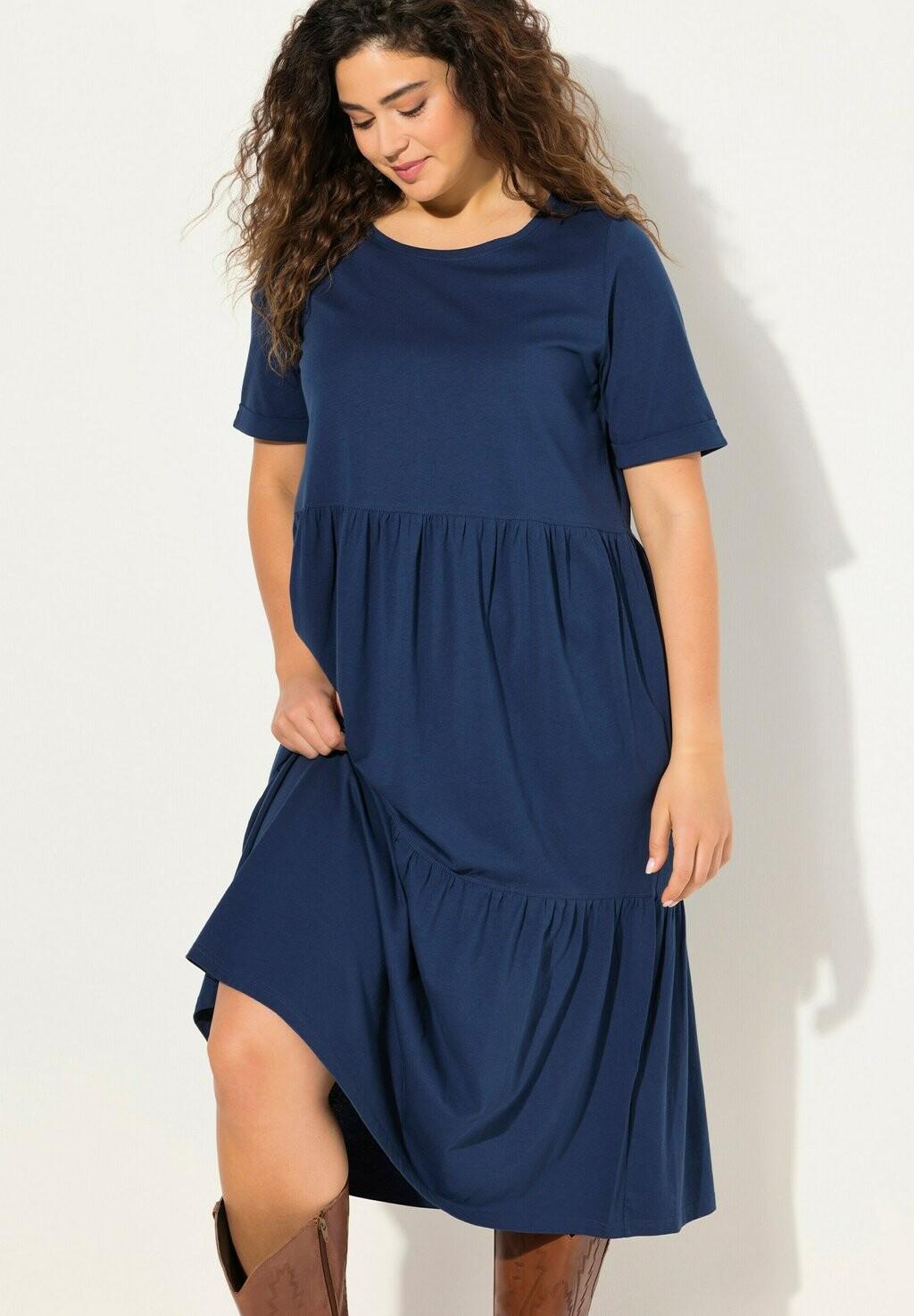 

Платье из джерси Ulla Popken, темно-синий