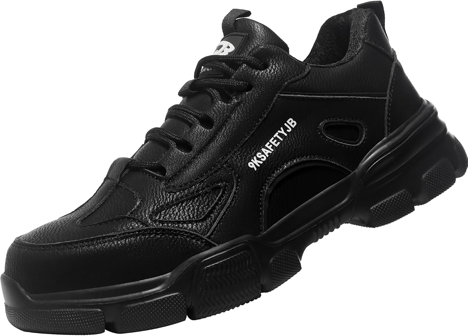 

Мужские кроссовки с стальным носком Micoklinlin, легкие, водонепроницаемые, защитная обувь с противоскользящей и проколоустойчивой подошвой, черный