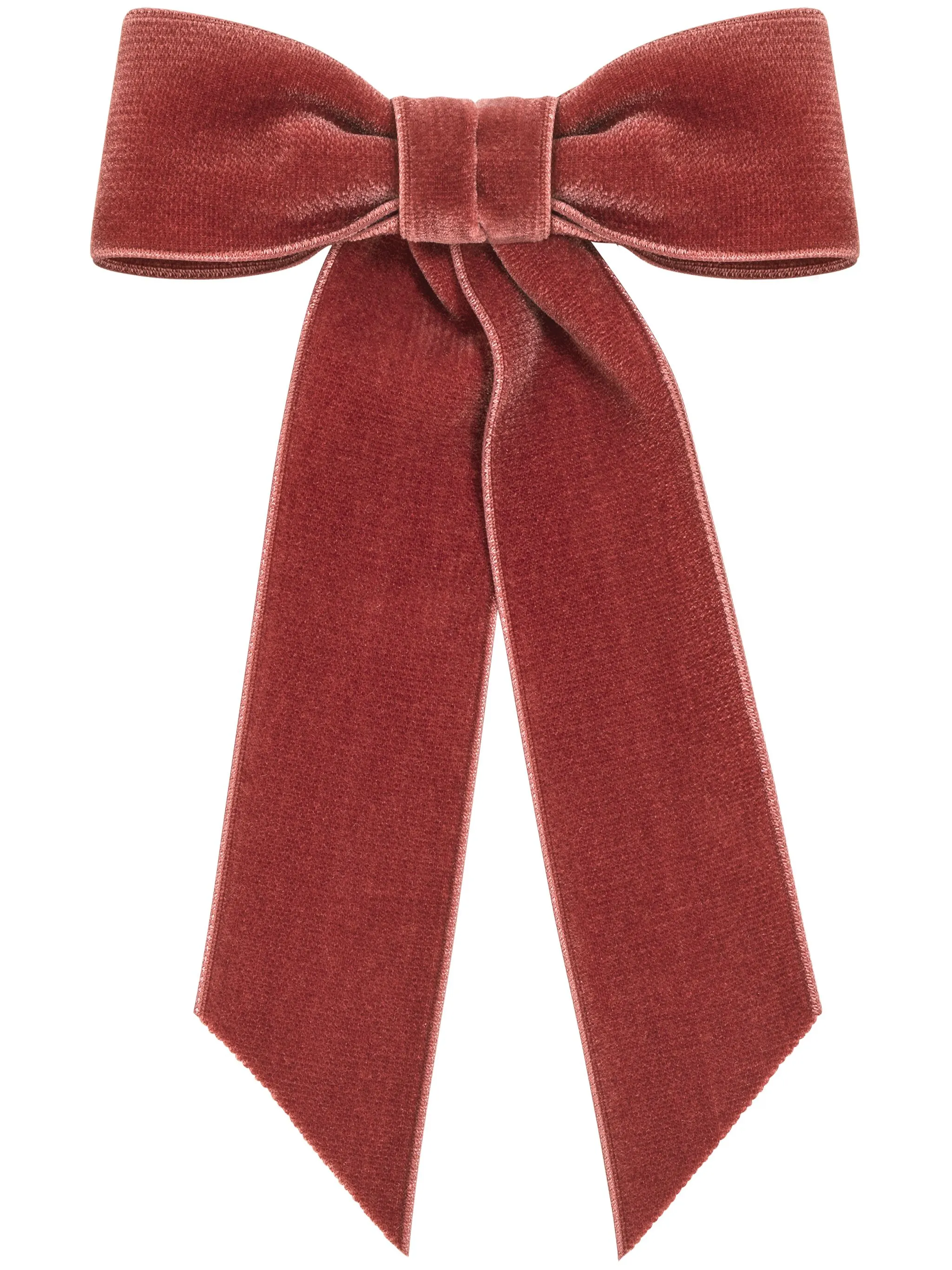 

Бархатная заколка для волос с бантом Jennifer Behr, розовый