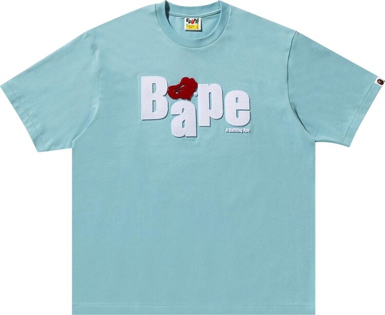 

Футболка BAPE Heart Ape Head Relaxed Fit 'Sax', синий