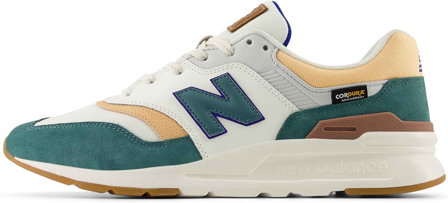Кроссовки New Balance Unisex Adult 997r V1, Sea Salt/New Spruce/Team Royal — фото 2