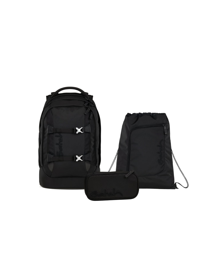 

Satch Набор школьных рюкзаков PACK Nordic Black, 3 предмета, черный
