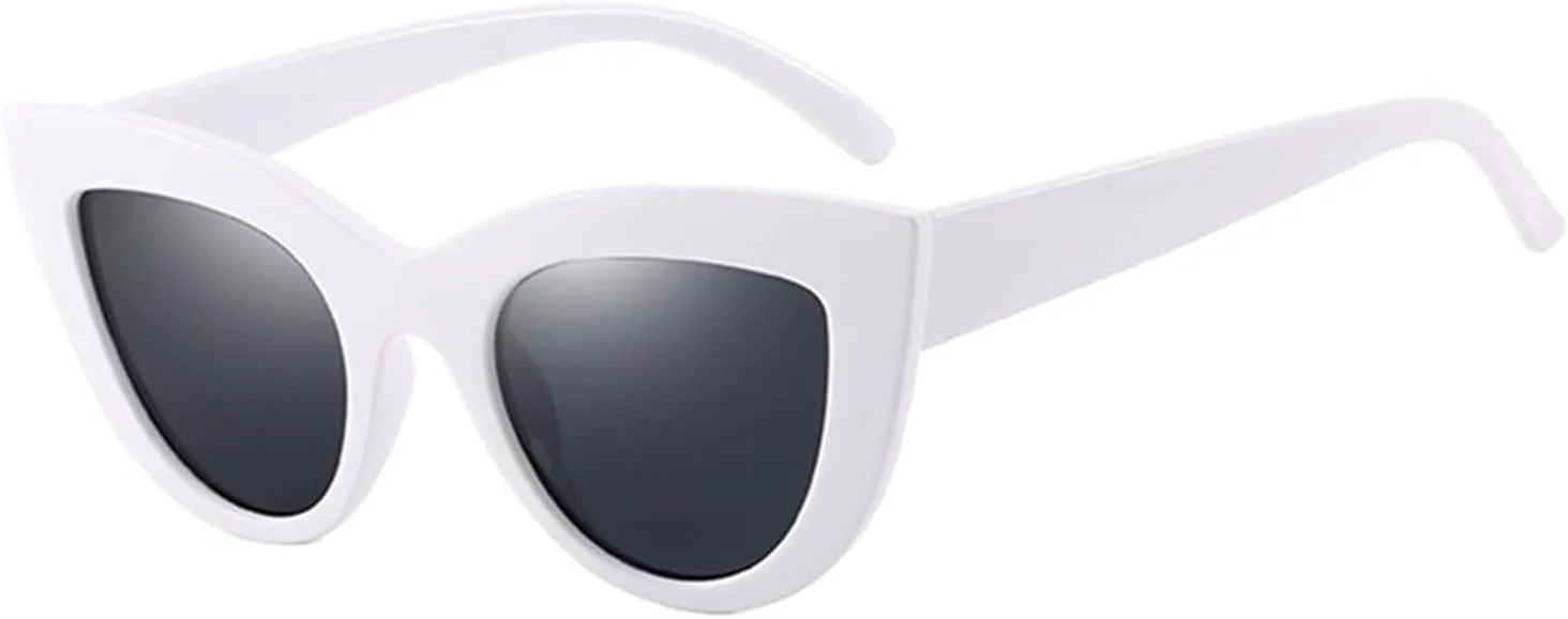 

Модные солнцезащитные очки в стиле «кошачий глаз» в ретро-оправе, большие, для мужчин и женщин, для отдыха на природе (цвет: D, размер: средний) MTZJH, One Color