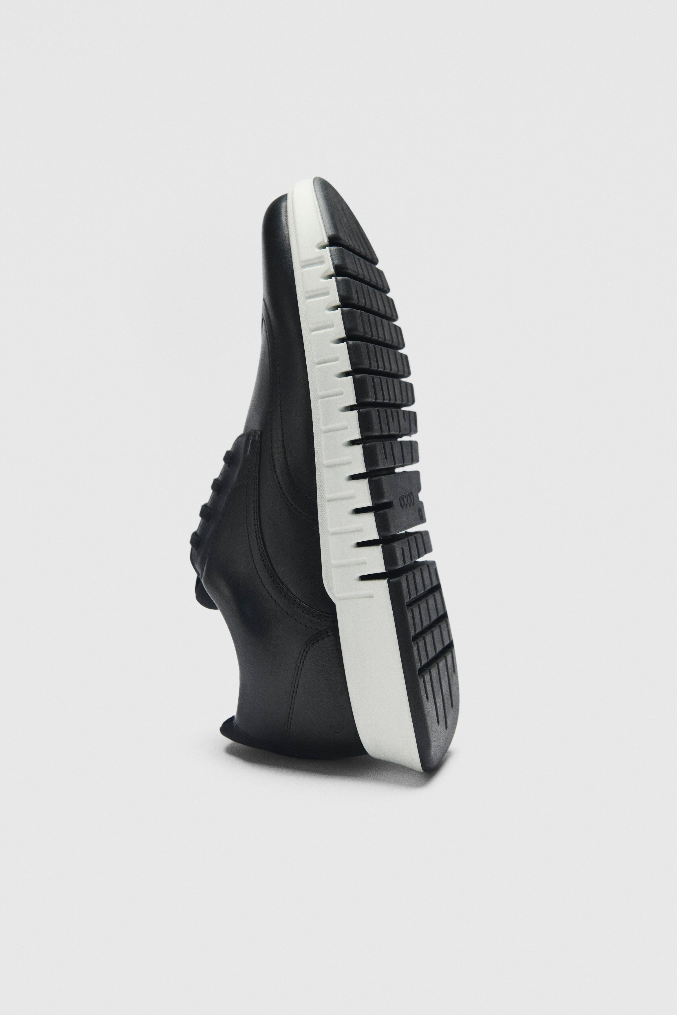 Мужские повседневные туфли ECCO Groove Hybrid из натуральной кожи, BLACK/BLACK — фото 3