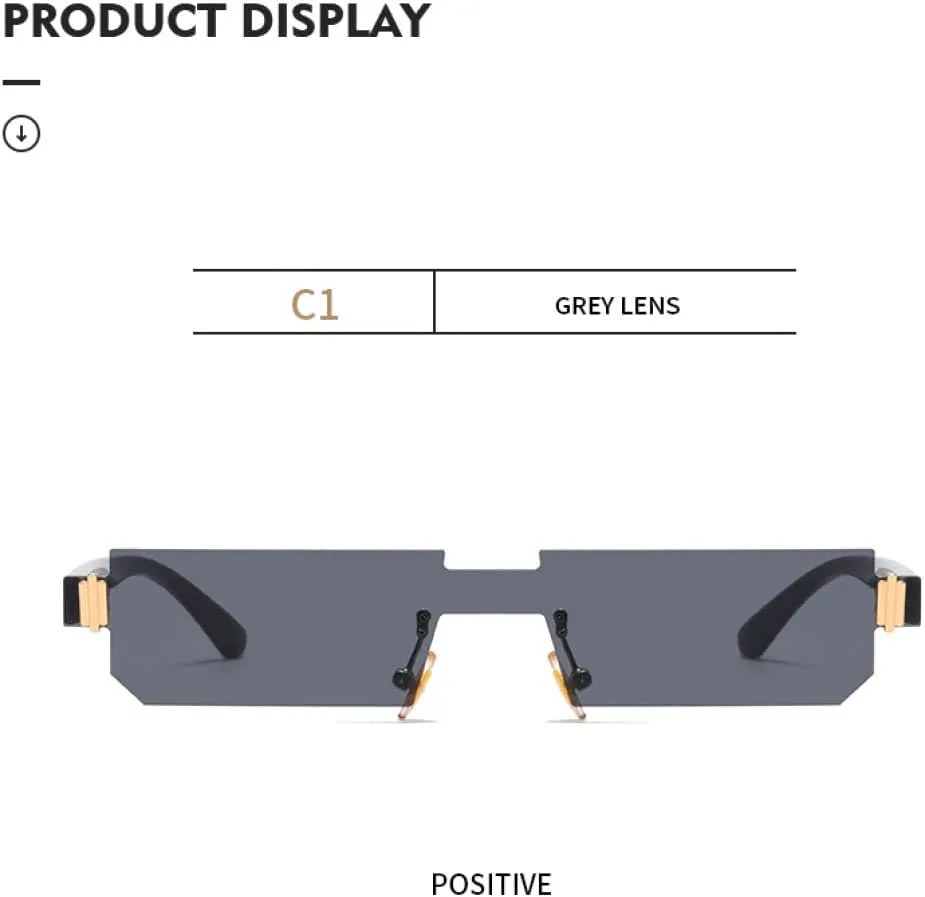 

Женские солнцезащитные очки в стиле ретро-винтаж, 1 шт., без оправы, мужские, прозрачные, розовые, с защитой от УФ-излучения UV400 LANGSER, Gradient Purple