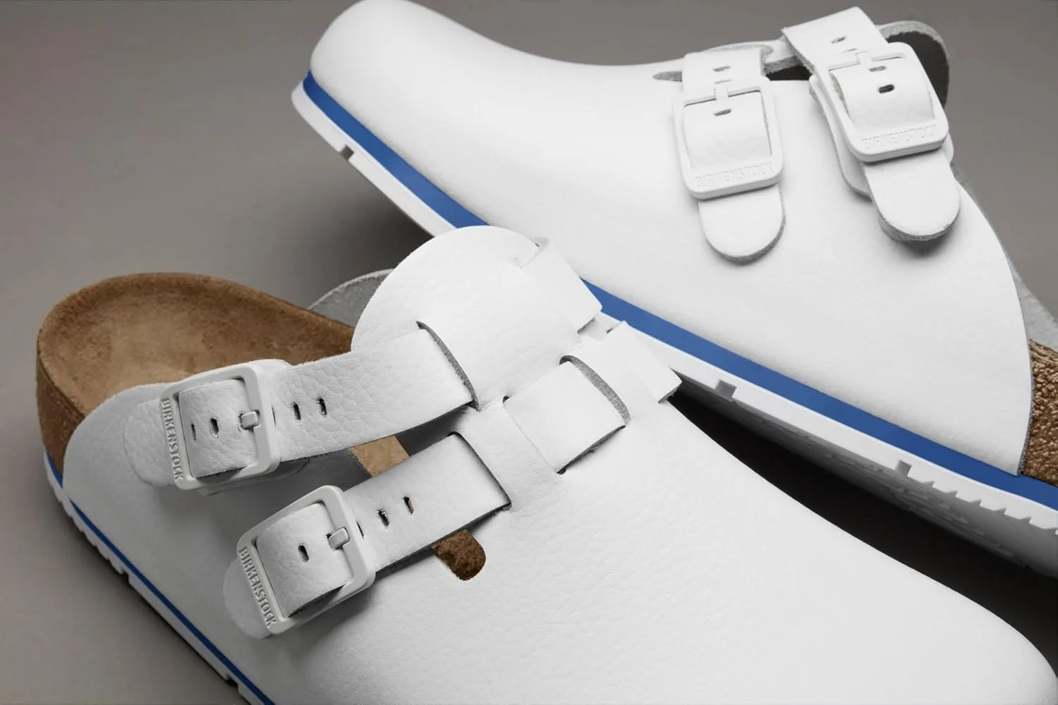 Кожаные сабо Birkenstock Kay Pro, белый — фото 3