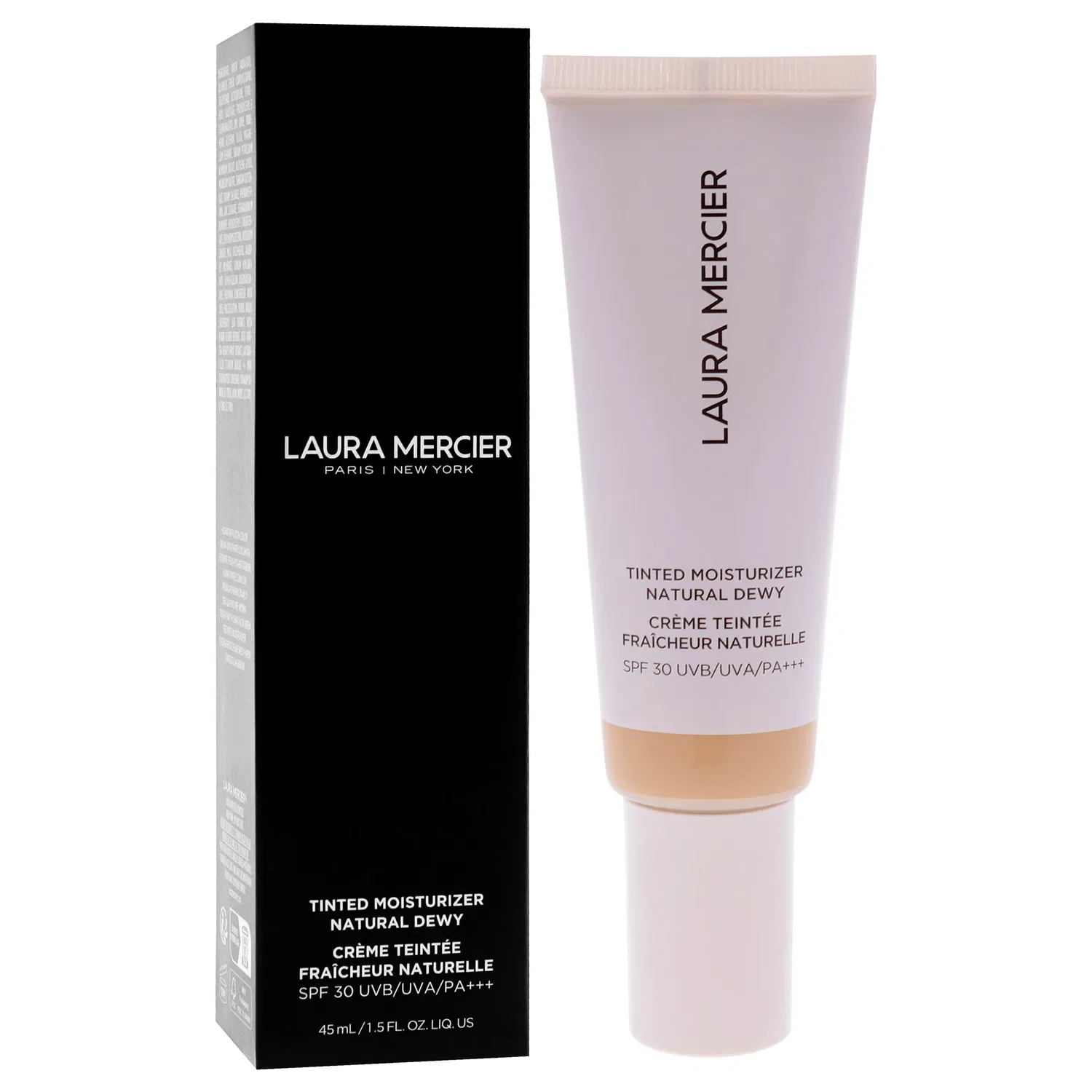 Увлажняющий тонирующий крем с эффектом сияющей кожи, SPF 30 - 2W Citrine от Laura Mercier для женщин - 42 г (1,5 унции), коричневый — фото 3
