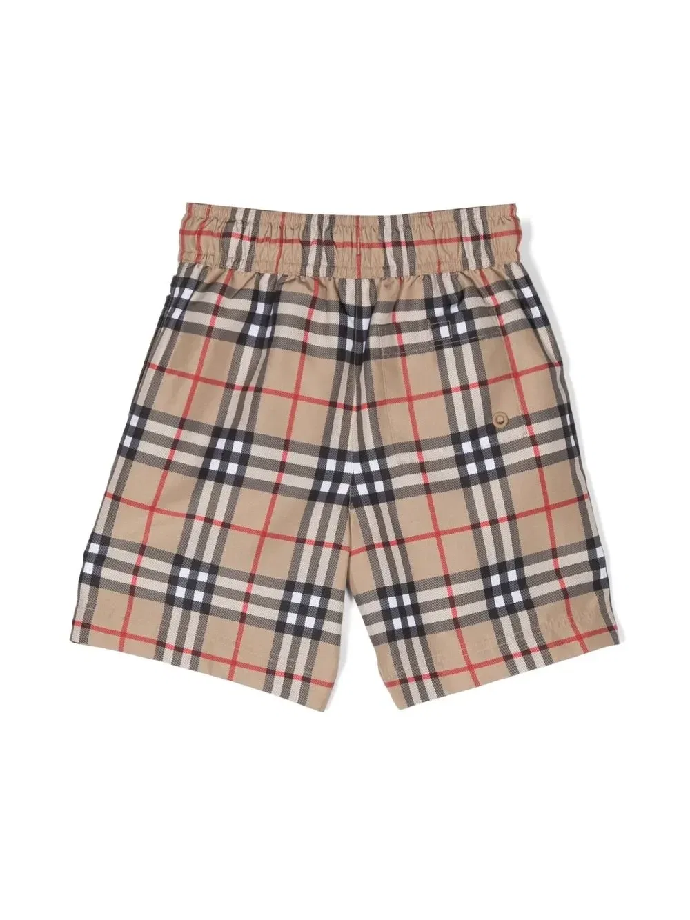 Плавки-шорты в клетку Vintage Check Burberry Kids, бежевый — фото 2