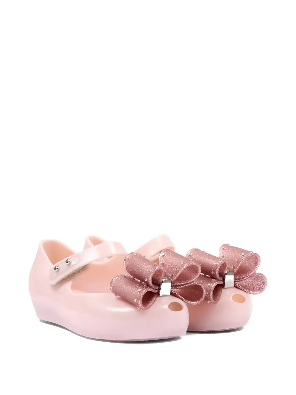 Балетки Ultragirl Classic с бантом и блестящим бантом Mini Melissa, розовый