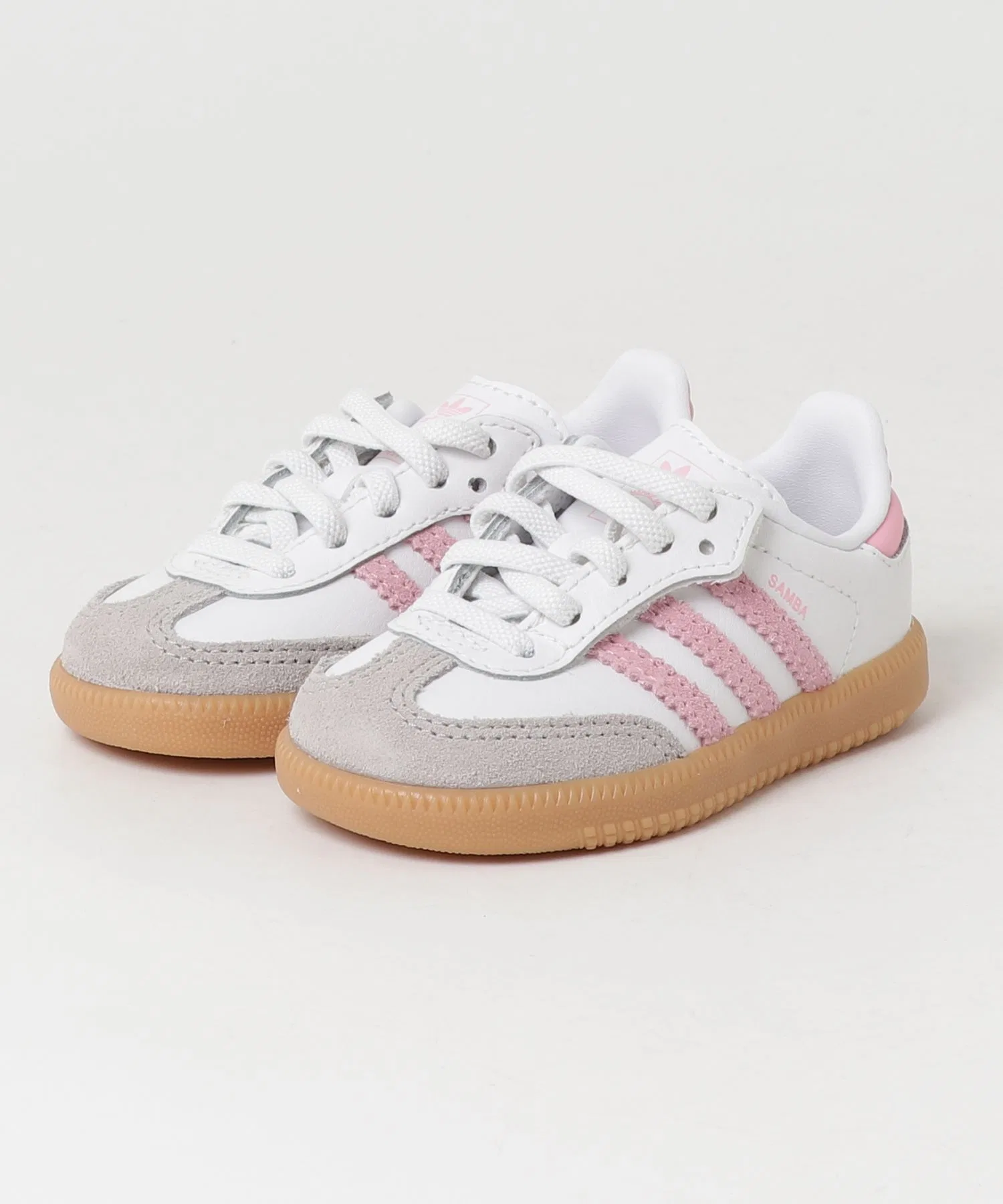 Детские кроссовки adidas Samba OG Comfort Closure Elastic Lace белые