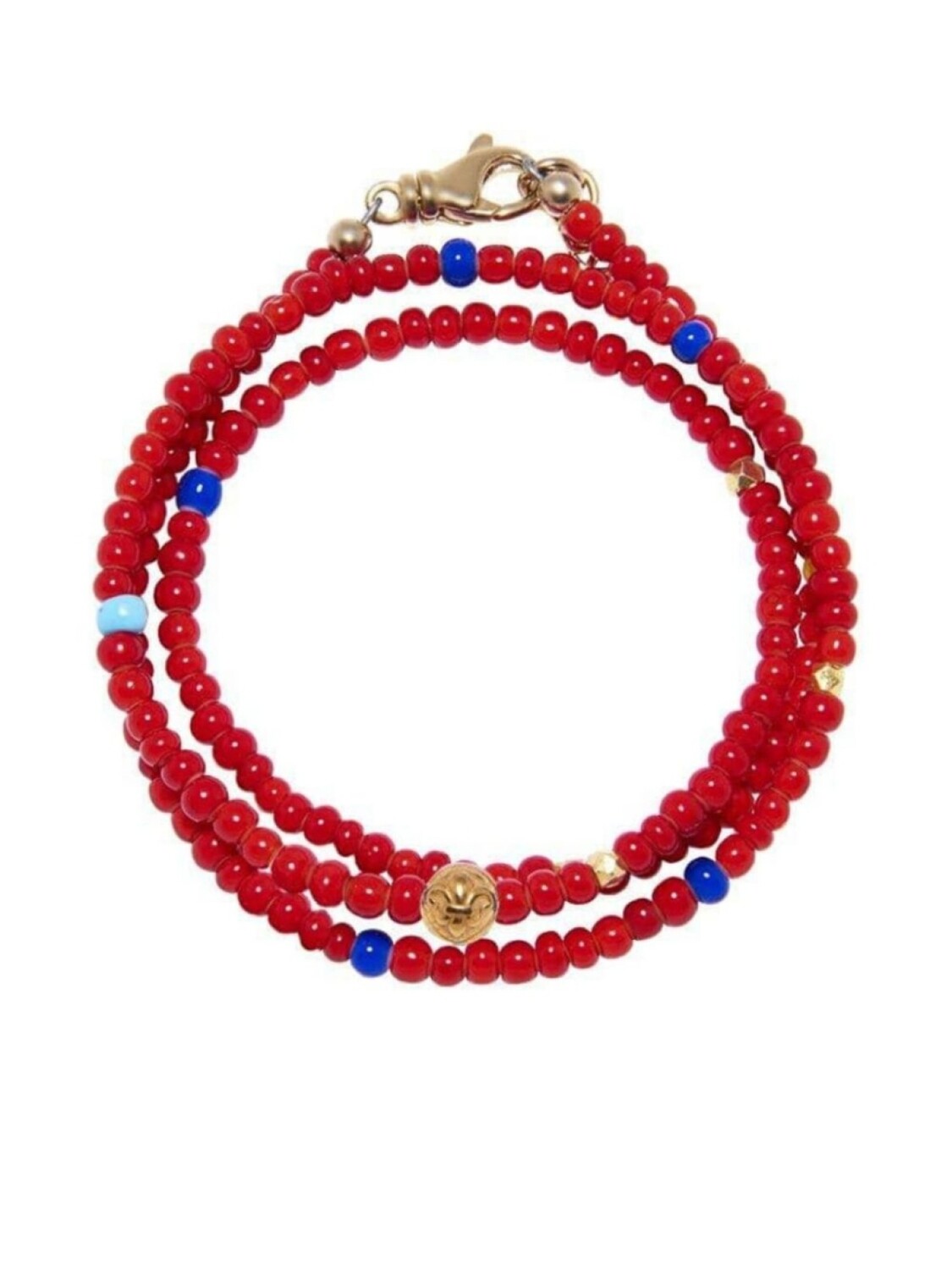 

Плетеный браслет Nialaya Jewelry, красный
