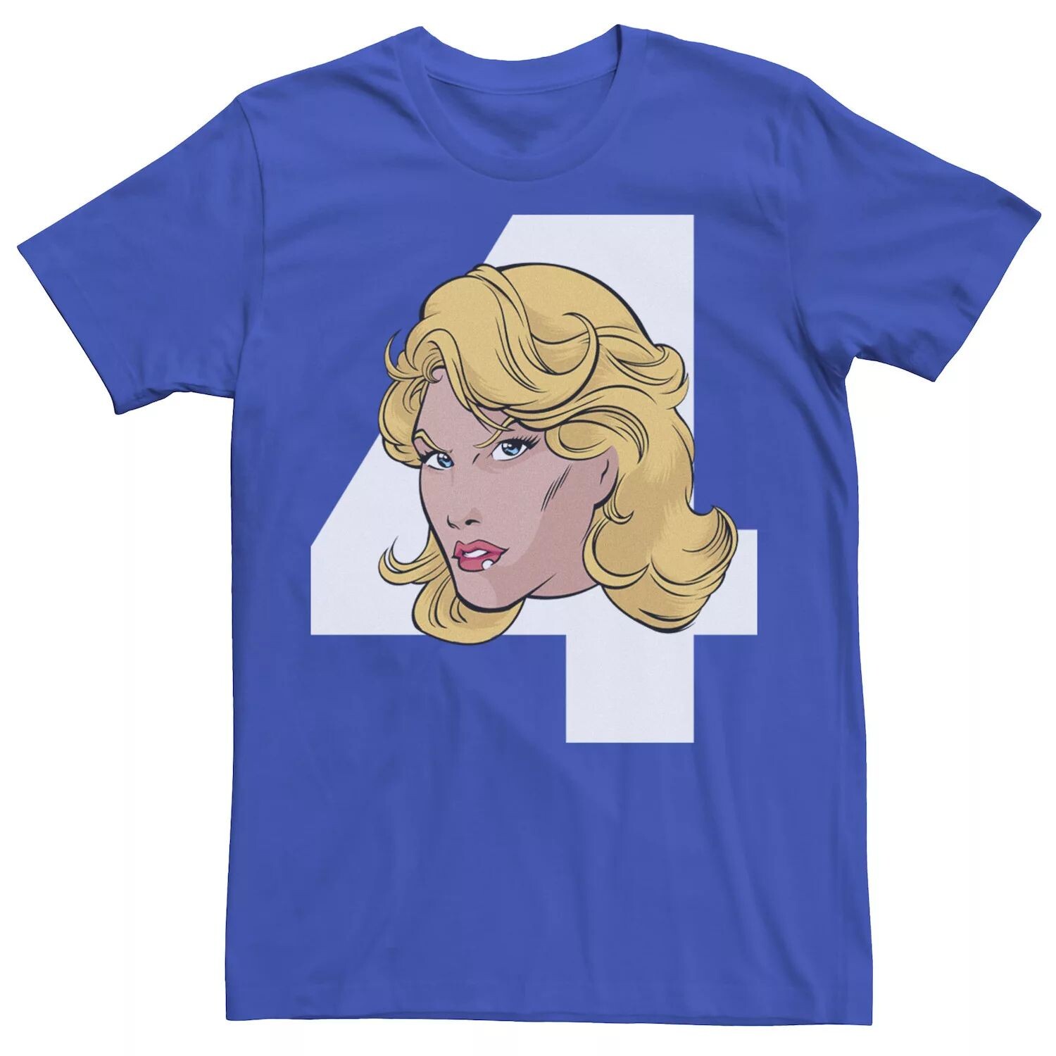 

Мужская футболка Fantastic Four Invisible Woman с логотипом Big Face 4 Marvel