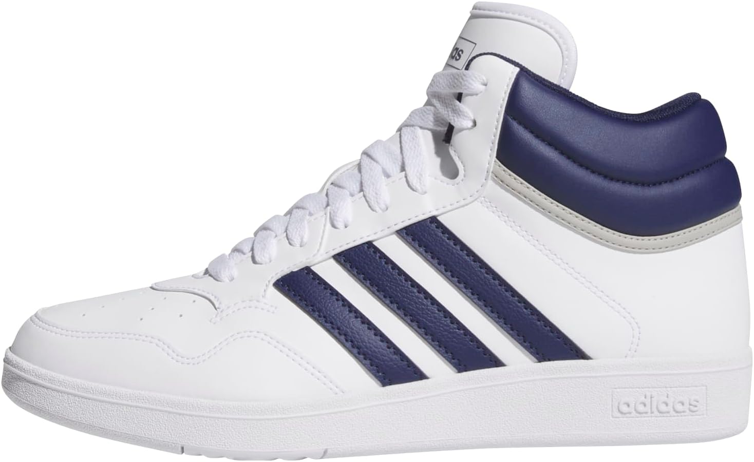 

Баскетбольные кроссовки adidas Unisex-Adult Hoops 4.0 Mid Top, белый/синий/серый/темно-синий