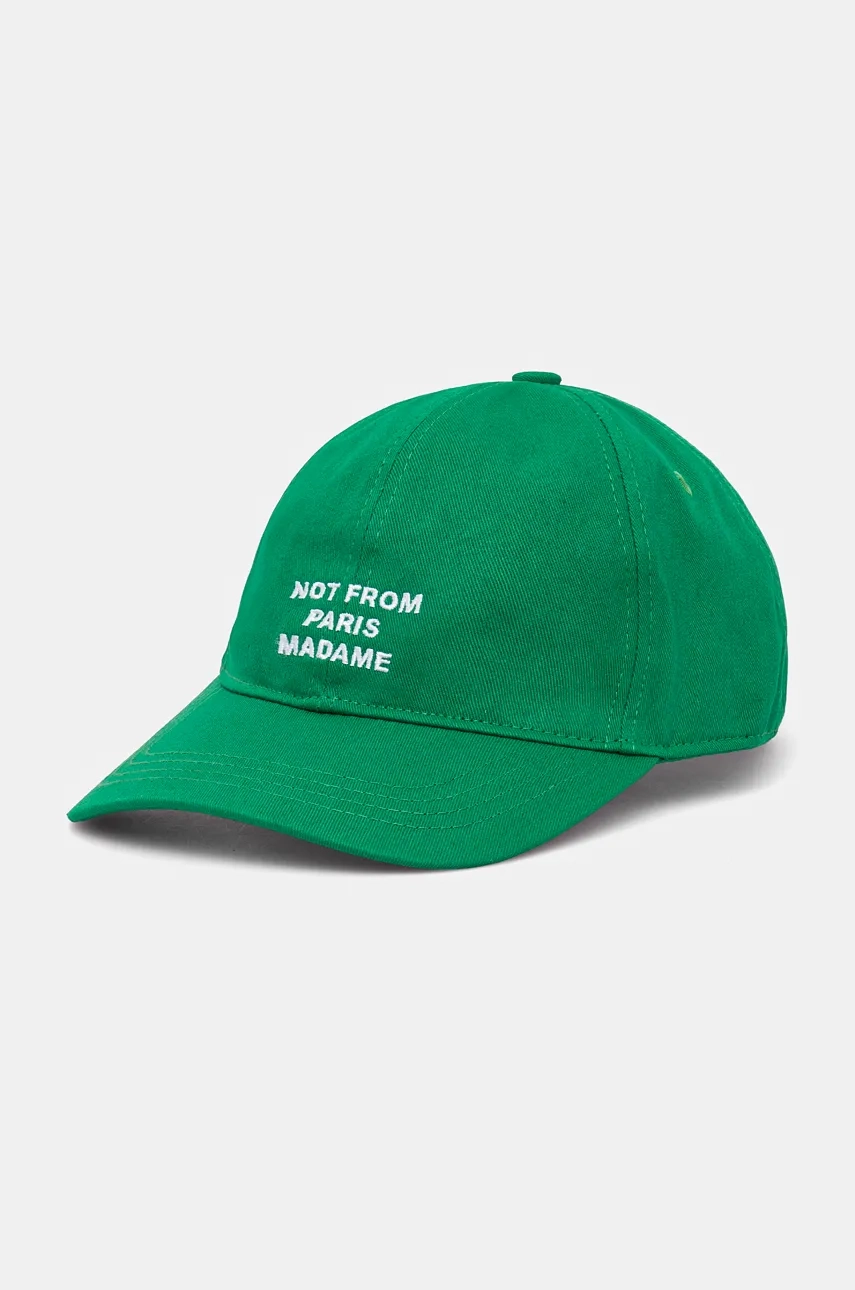 

Хлопковая бейсболка La Casquette Slogan Drôle de Monsieur, зеленый