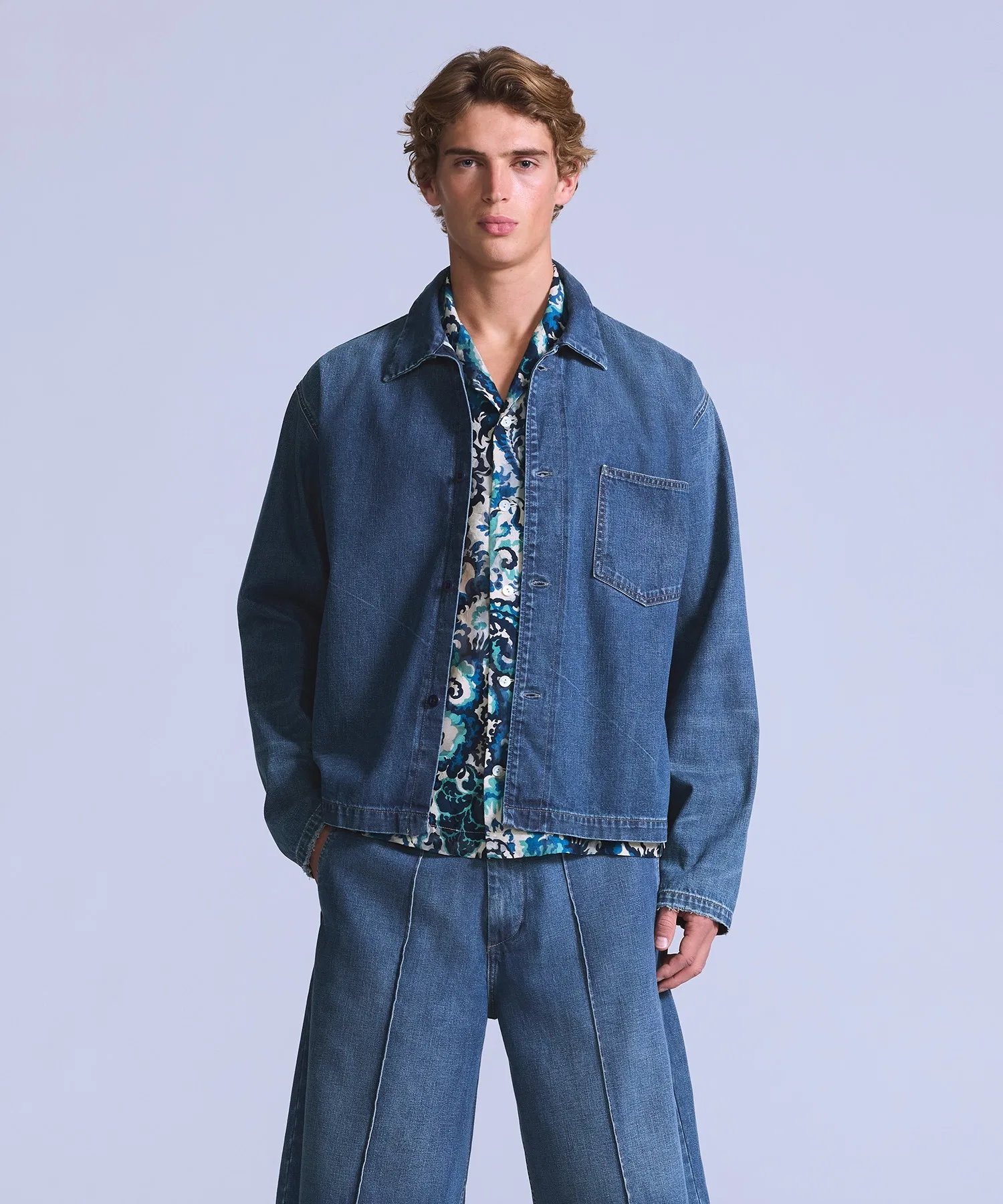 Мужская куртка Levi's BLUETAB с логотипом индиго