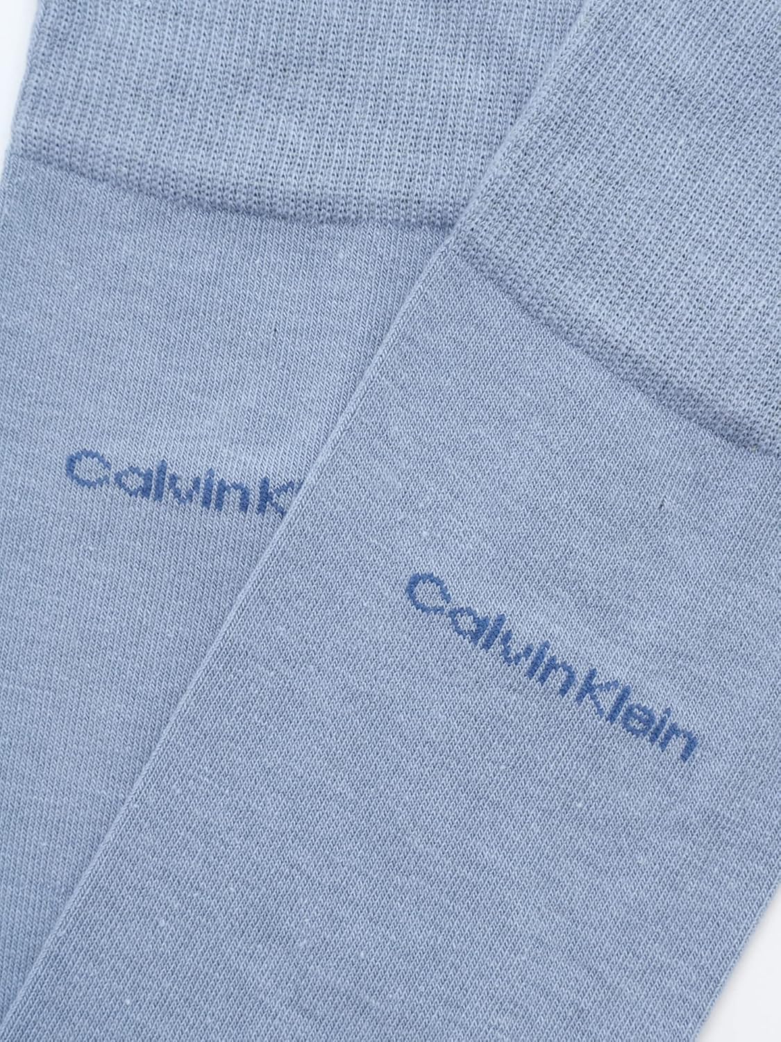 Мужские носки Calvin Klein под костюм - 2 пары легких эластичных мягких рабочих носков для мужчин, для повседневной деловой и официальной одежды, Light Blue — фото 4
