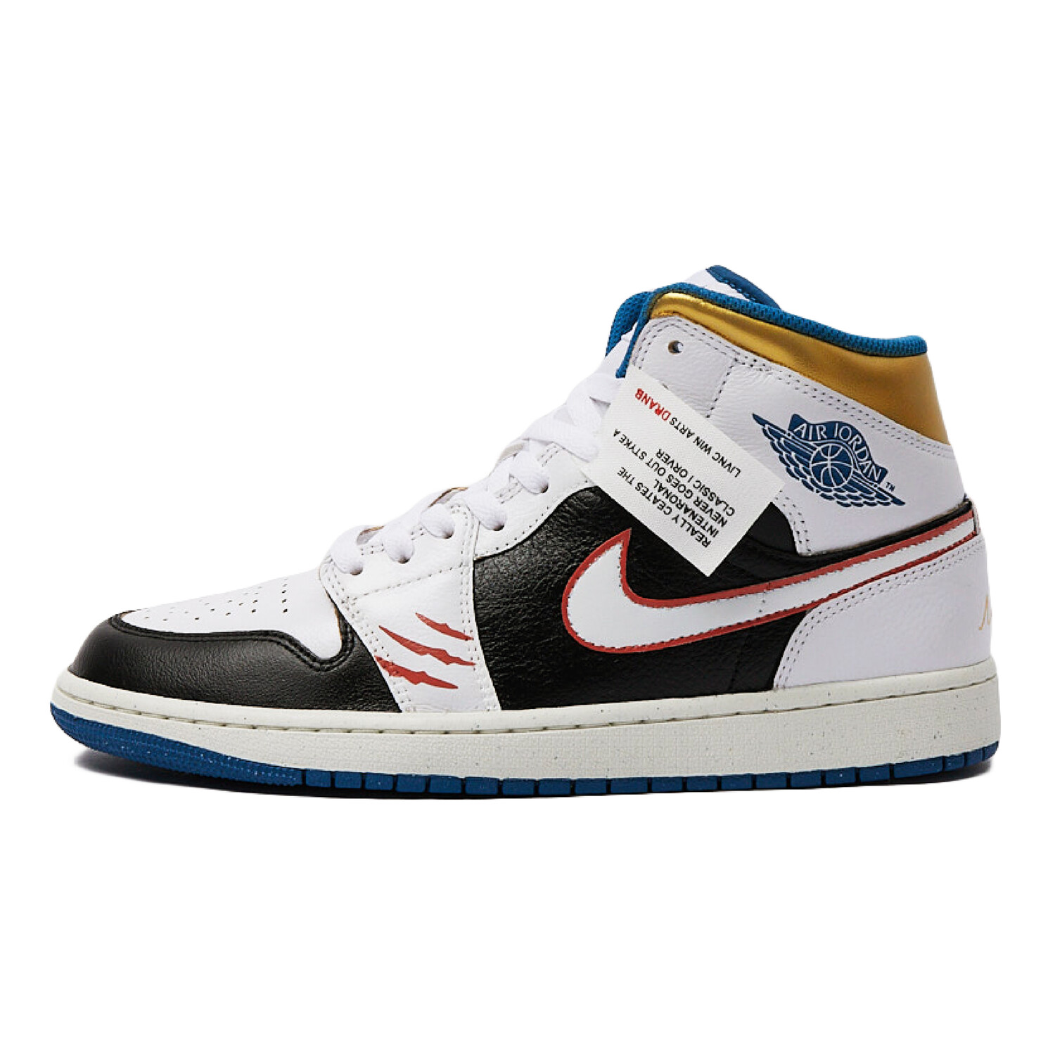 

Баскетбольные кроссовки Air 1 Vintage Men Mid-Top Black/White Jordan, Белый, Баскетбольные кроссовки Air 1 Vintage Men Mid-Top Black/White Jordan