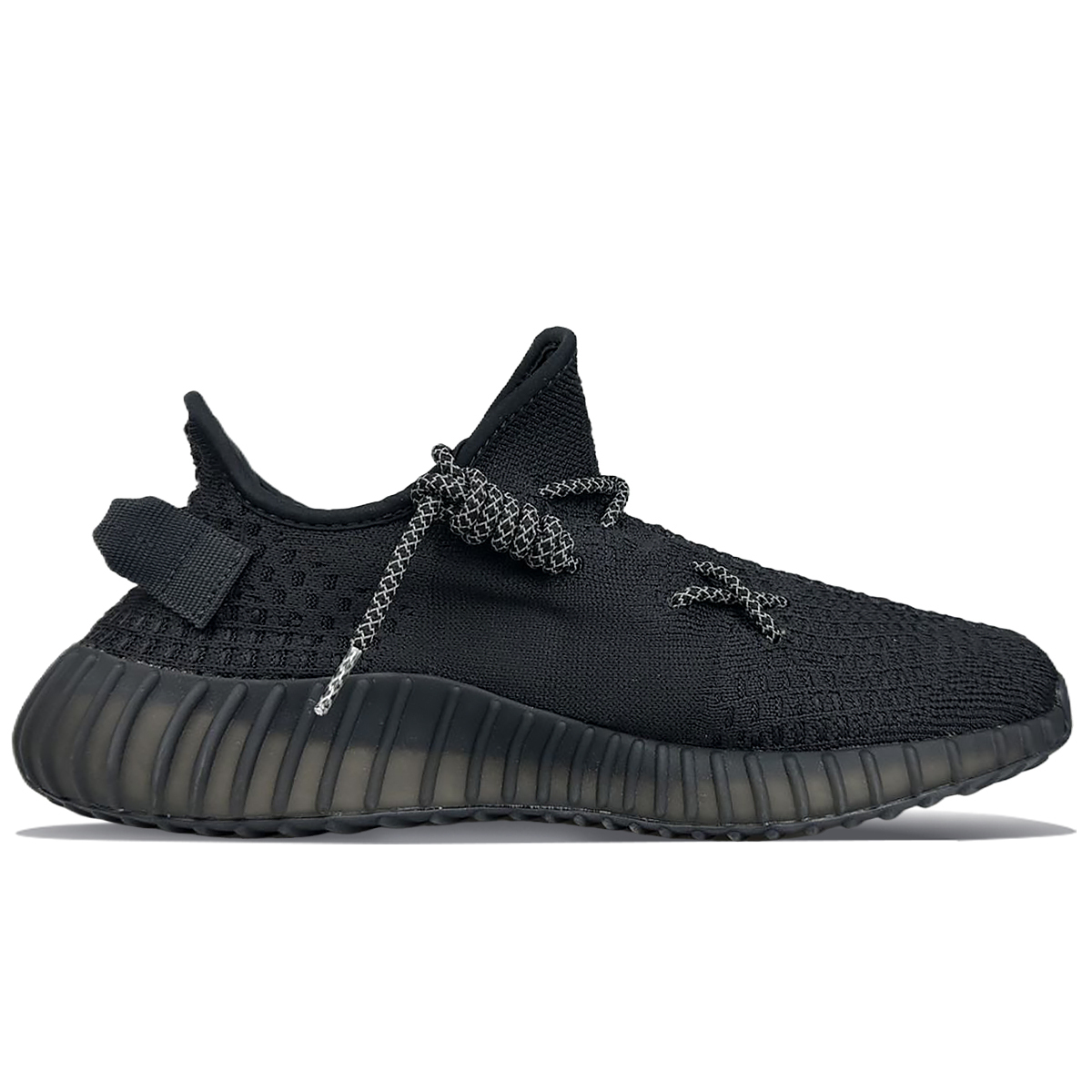 Yeezy Boost 350 V2 Износостойкие низкие повседневные кроссовки Unisex Black Silver Adidas Originals — фото 3