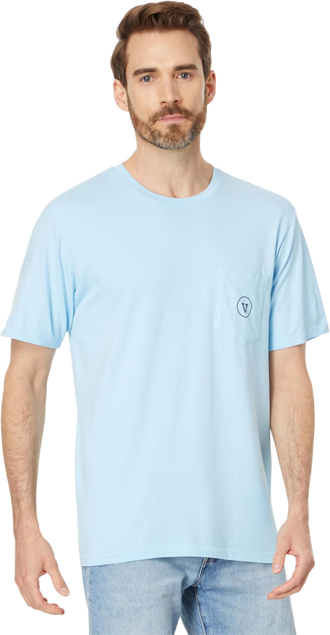 

Футболка VISSLA Salty Stoke Premium Short Sleeve Pocket Tee, цвет Chambray 2