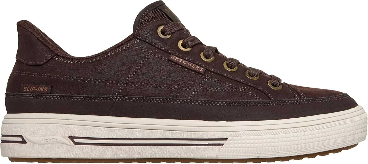 Мужские кроссовки Skechers Arch Fit Arcade Join Ya There Hands Free Slip-ins, шоколадный — фото 4