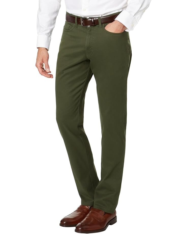

Брюки Johnston & Murphy Five-Pocket Pants, оливковый
