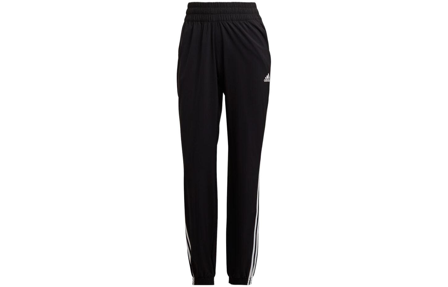

Трикотажные спортивные штаны женские черные Adidas