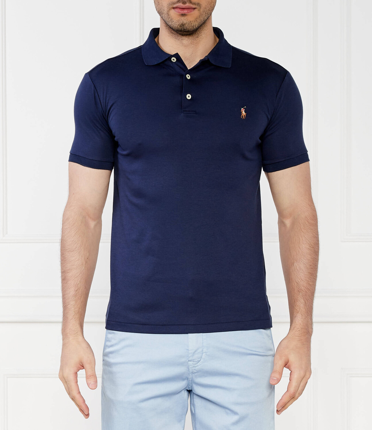 

Поло POLO RALPH LAUREN Slim Fit, темно-синий