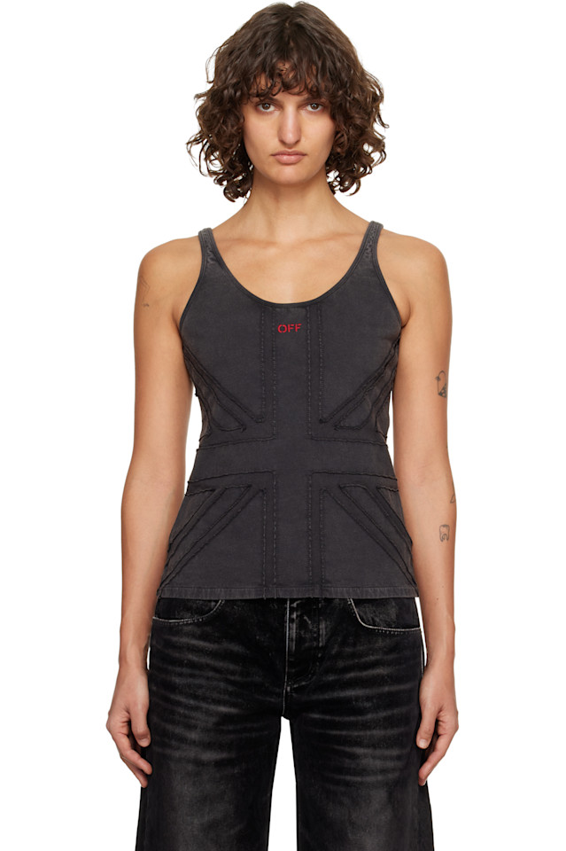 

Off-White Серая майка (Великобритания)