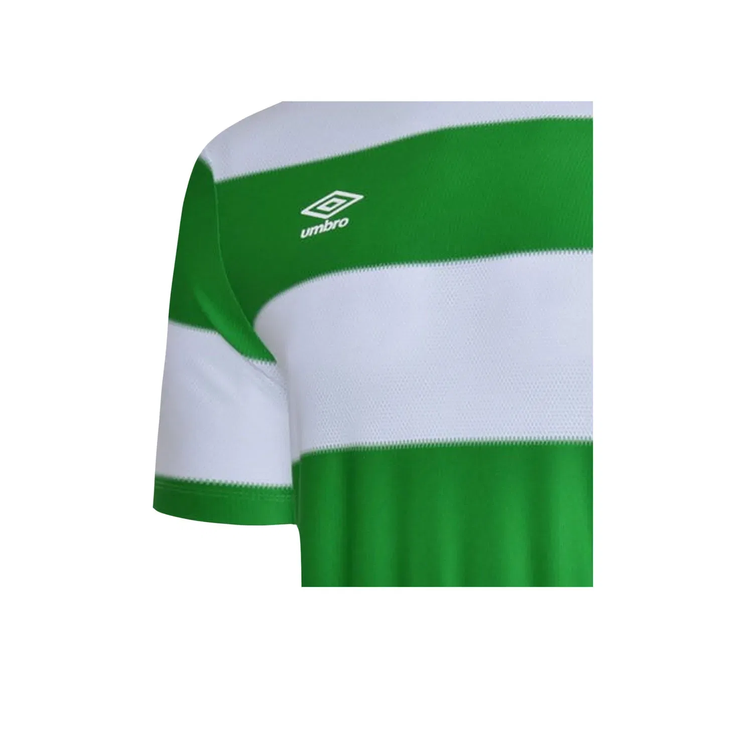 Футболка с контрастными полосками Umbro, бутылочно-зеленый — фото 3