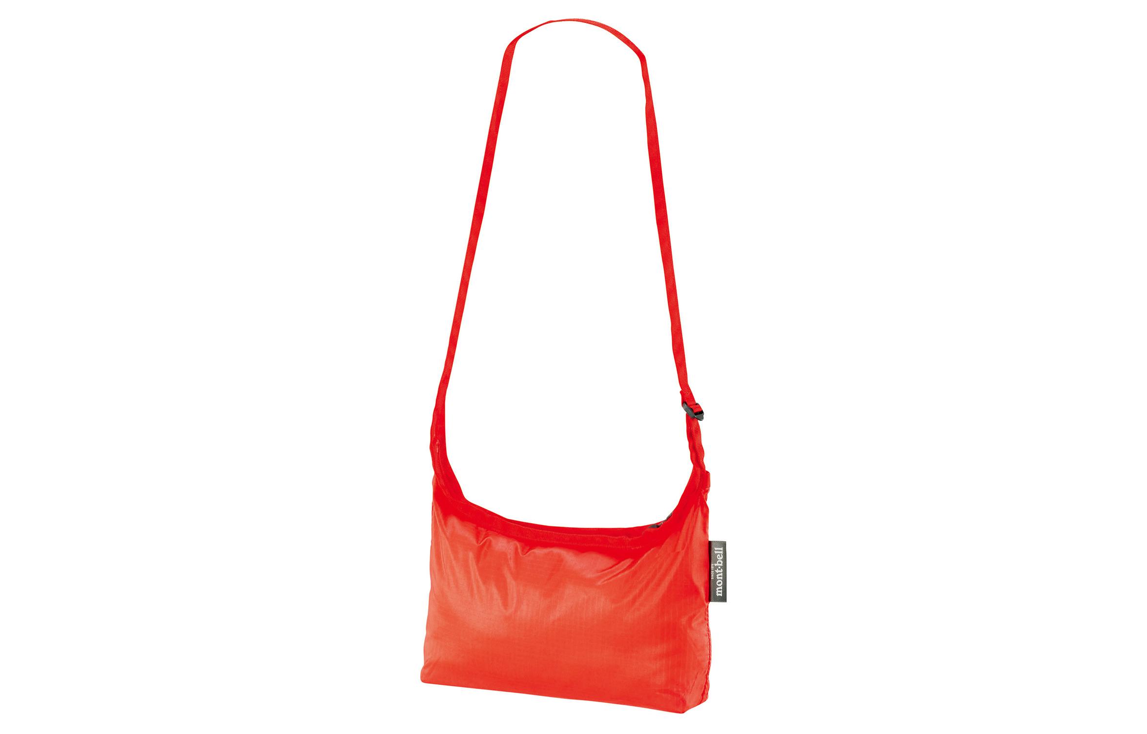 

MONTBELL Нейлоновая сумка через плечо малого размера унисекс цвета вермильон, Vermilion