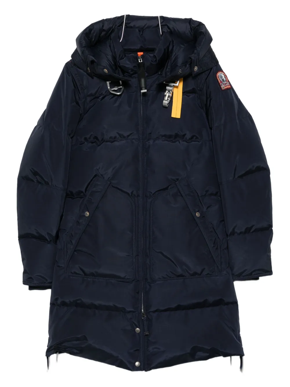 

Длинное стеганое пальто с капюшоном «Медведь» Parajumpers, синий
