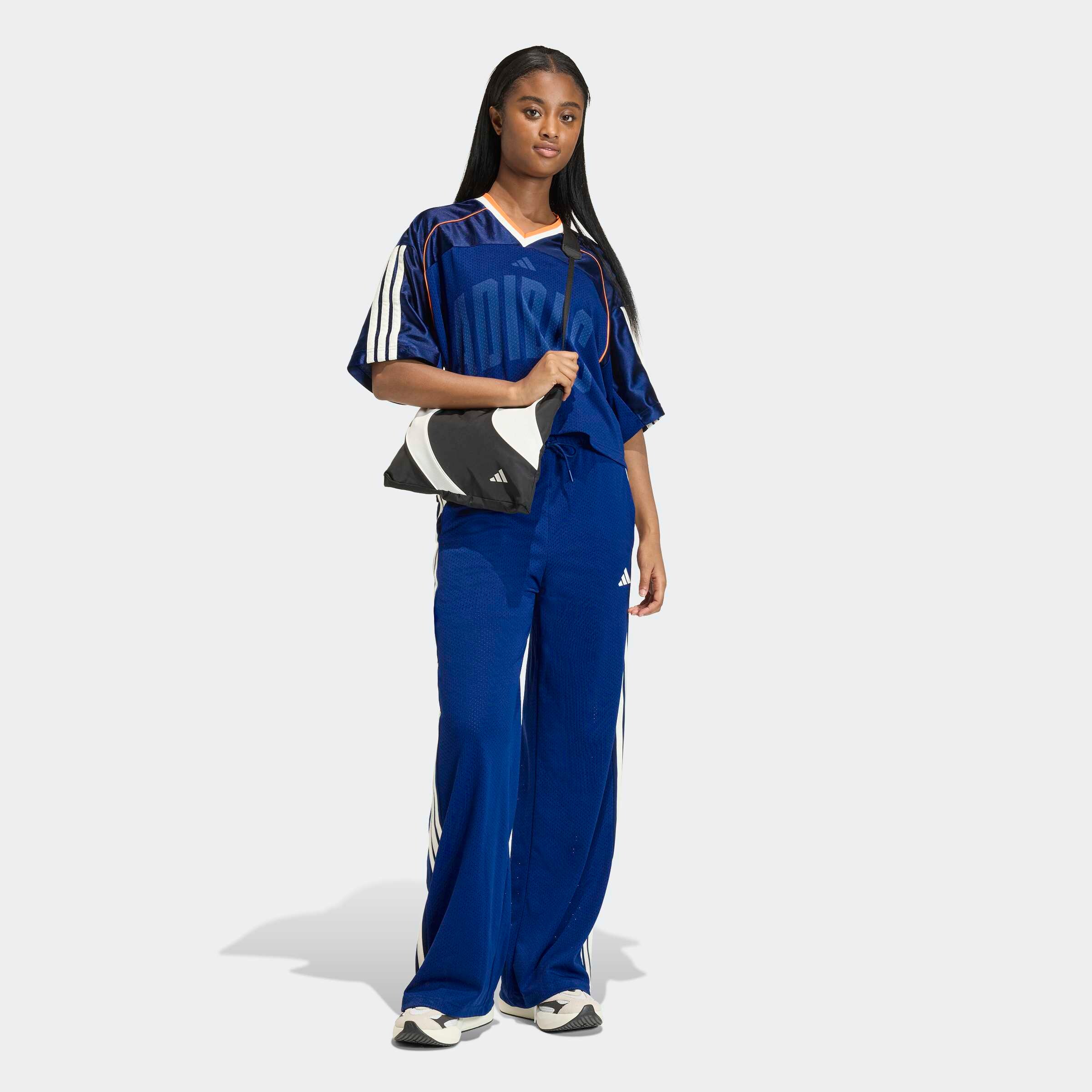 Adidas Sportswear Широкие спортивные штаны 'Stadium' в синем цвете — фото 3