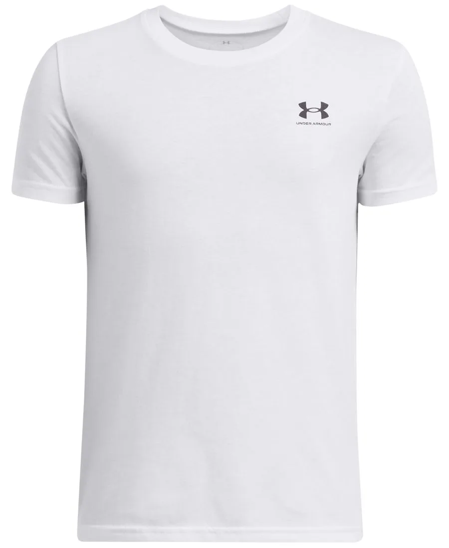 Футболка Sportstyle для мальчиков 7-20 лет Under Armour, белый