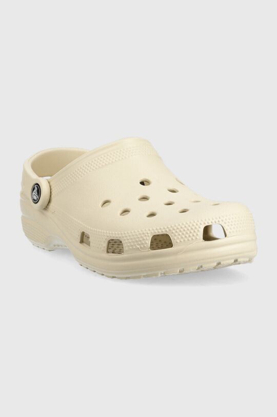 Классические шлепанцы Crocs, бежевый — фото 2