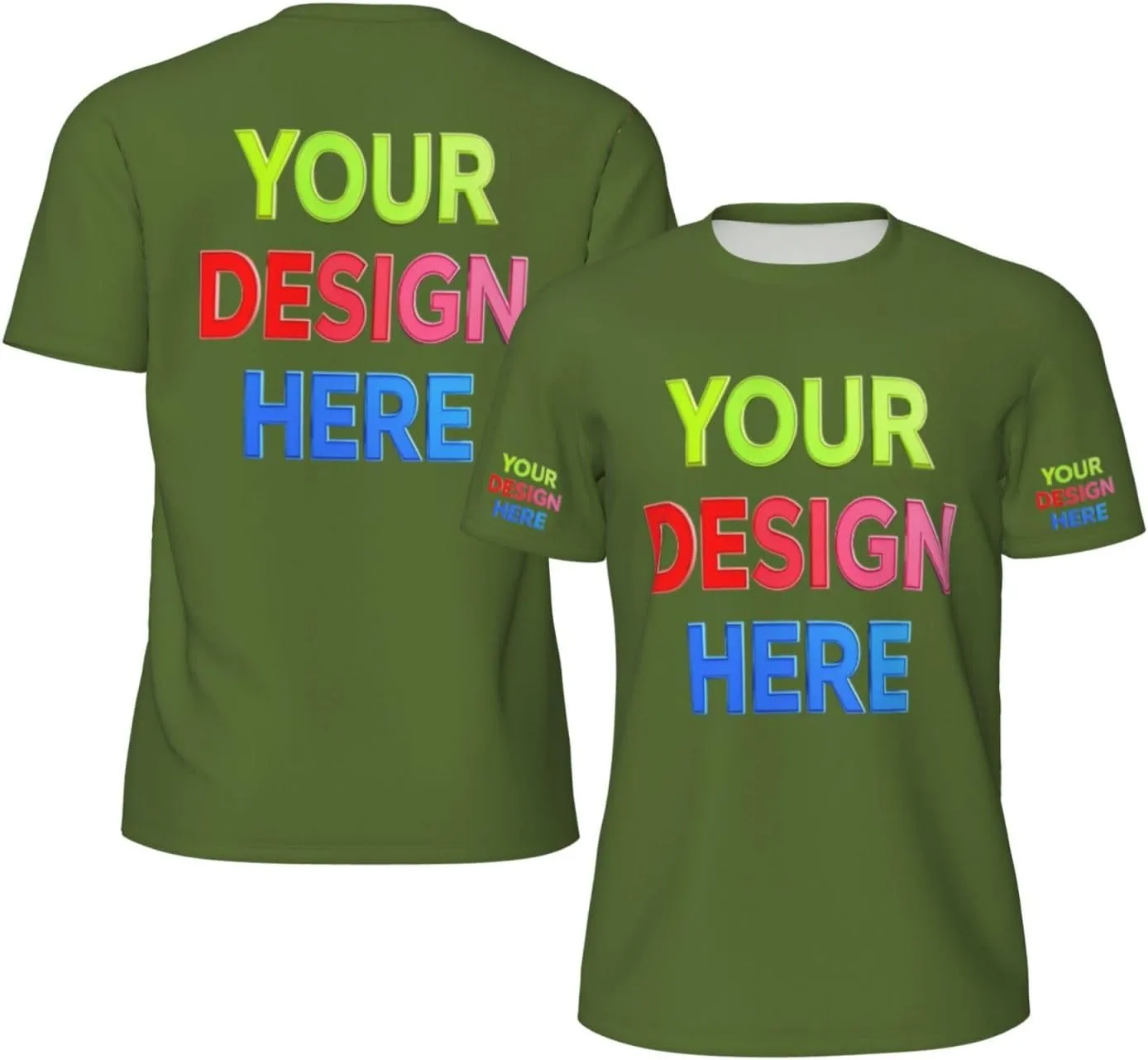 

Футболка Custom для мужчин с 4-сторонней печатью логотипа, текста или изображения