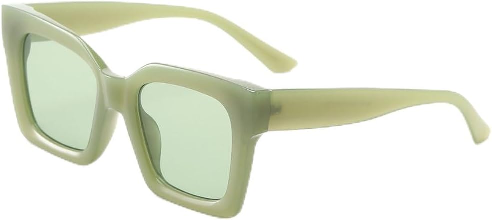 

Модные ретро-солнцезащитные очки большого размера для мужчин и женщин, яркие конфетные оттенки, защита от ультрафиолета UV400. Популярные мужские солнцезащитные очки HVTVTLA, Green Green